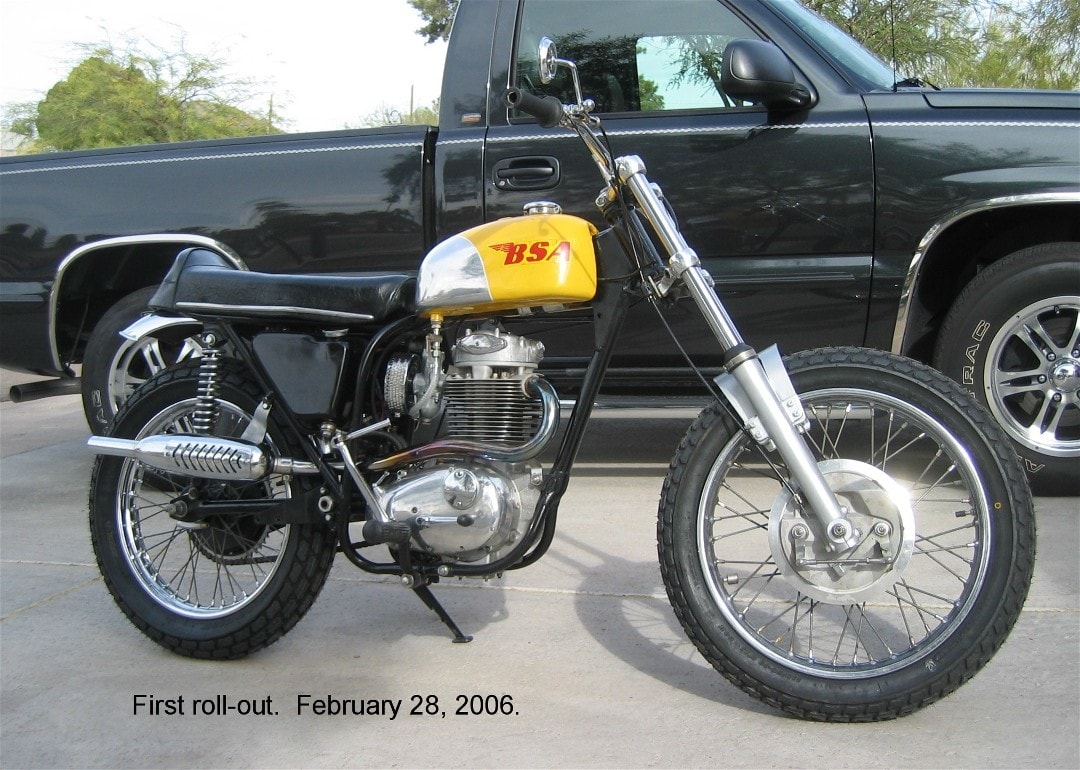 1968 BSA 441 Victor Scrambler — first roll-out February 28, 2006