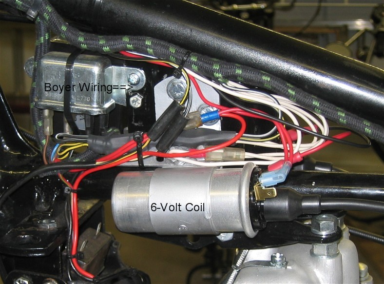1970 Triumph T120 — Boyer electronic ignition installation, step 3