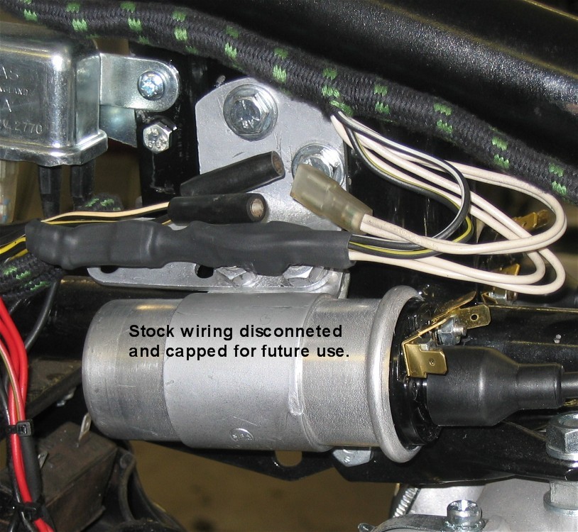 1970 Triumph T120 — Boyer electronic ignition installation, step 4