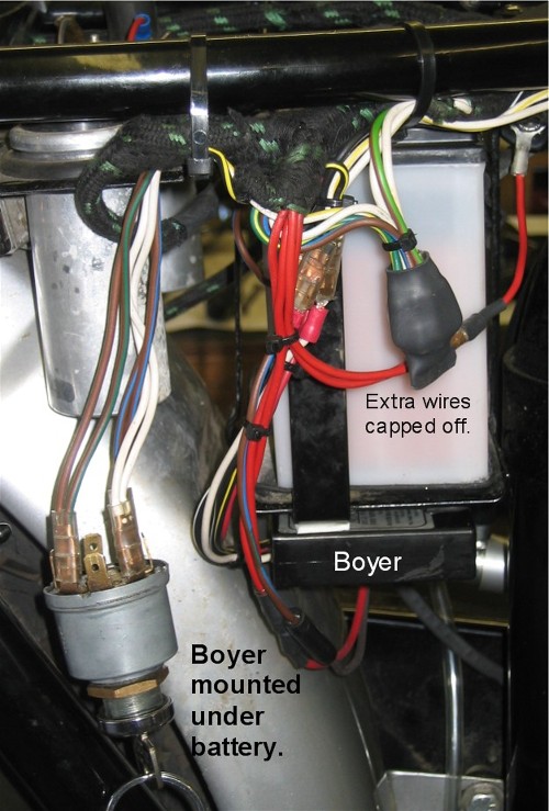 1971 Triumph TR6 — Boyer electronic ignition installed